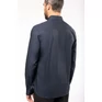 Men's long-sleeved cotton poplin shirt
