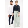 Men's long sleeve linen and cotton shirt