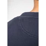 Unisex washed effect oversize round neck sweatshirt