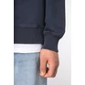 Unisex washed effect oversize round neck sweatshirt