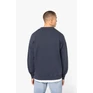 Unisex washed effect oversize round neck sweatshirt