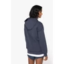 Unisex washed effect oversize hooded sweatshirt