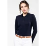 Ladies' long-sleeved supima® polo shirt