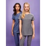‘viola' linen-look cut neck beauty tunic