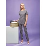 ‘viola' linen-look cut neck beauty tunic
