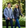 Womens hooded packaway firedown jacket