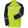 Fluo esőruha fényvisszaverő csíkkal