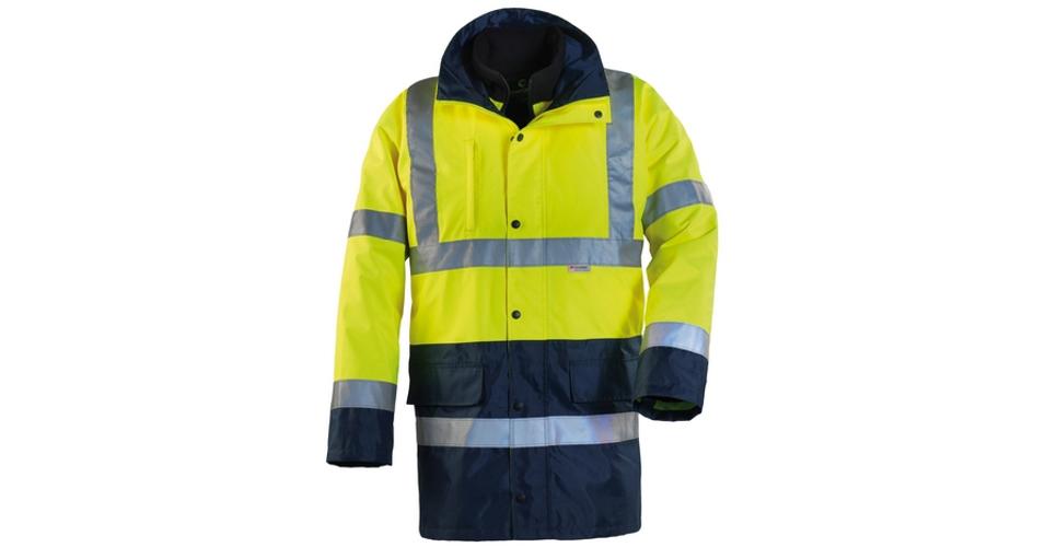 Fluo 4 az 1 ben sárga kék kabát (XS 4XL) Munkaruha felsők 4 az 1 ben FLUO PE 70550 es KABÁTOK AKCIÓS WEBÁRUHÁZ
